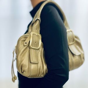 Golden Leather Cole Haan Shoulder Bag